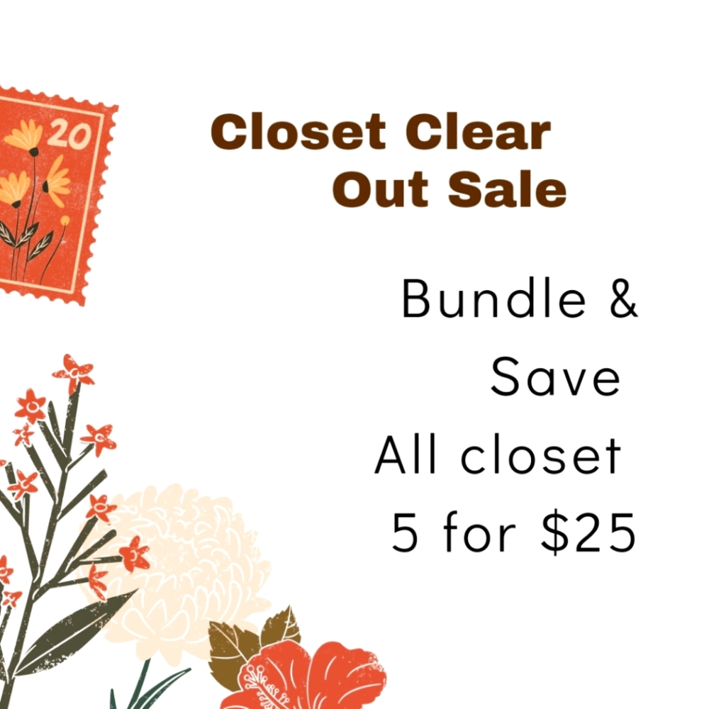 Bundle and Save Closet clear out